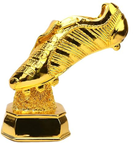 MCBEAN Trophée Soulier d'or Réplique Coupe du Monde de Football Trophées de Chaussures d'or Prix du Meilleur Tireur Fans Cadeaux Souvenirs Objets de Collection Thème Affichage Ornement