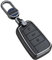 ontto Autoschlüssel Hülle Schlüsseletui Passt für VW Passat B8 Magotan Tiguan Golf für Skoda Kodiaq Superb A7 Keyless Go Schut Schlüsselhülle Metall Schlüsselcover Schlüsselanhänger 3 Tasten-Schwarz