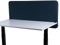 FIX 2 PLACE Akustik Trennwand & Sichtschutz für Büros 140x65cm Gray Blue, Trennwand zur Lärmreduzierung und Privatsphäre Schreibtisch Trennwand Schallschutz, Leicht zu Montieren