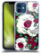 Head Case Designs Rot Blühende Totenköpfe Gelhülle [Militärischer Schutzgrad] Kompatibel Mit Apple iPhone 12 / iPhone 12 Pro Und Kompatibel Mit MagSafe