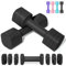 4,54 KG Hanteln Verstellbar, 4 in 1 Kurzhanteln Verstellbar für Frauen Männer Hantelset Kurzhantel Set Kurzhantel-Set für Home Gym Übung Workout Krafttraining Workout - Schwarz