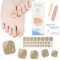 Ceboic 32 Stück Fußnägel Nagelfolie, Selbstklebend Fußnagel Sticker Nail Wraps Zehennagelaufkleber, Nagelfolie UV Härtend Pediküre Wraps für Damen Mädchen Fußnagel Nagelkunst (Gold Glitzer)