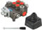WYZSXX Hydraulisches, doppeltwirkendes Monoblock-Steuerventil, 2 Spulen, 21 gpm, SAE-Anschlüsse, Joystick, 3625 psi, für kleine Traktoren, Lader uvm.