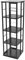 AOOUNGM Drehbares Bücherregal, Standregal 5-Tier Bücherregal, Drehbares Bücherregal für Ecke, Bücherregal 360 Grad Drehbar, Rotating Bookshelf für Schlafzimmer, 40x40x134cm (Schwarz)