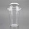 100 Gobelets Smoothie Réutilisables en Plastique PET - Pot Shaker avec Couvercle Dôme sans Trou (40 cl)