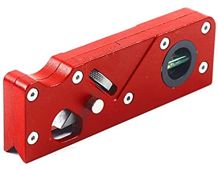 Woodworking Chamfer Plane Edge Corner Flattening Tool, Hand Chamfering Planer, for 7 Types of Cutter Heads, for Quick Edge Trimming and Chamfering of Wood, Red