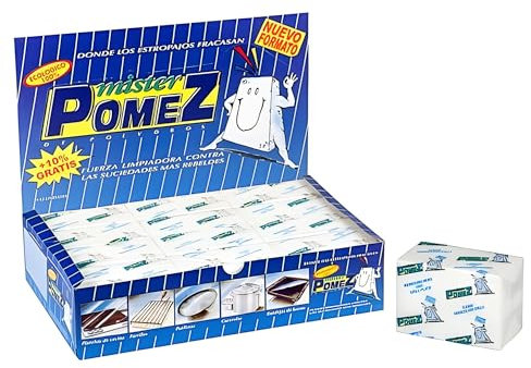 Bricoloco Piedra pómez Blanca Especial Limpieza de planchas de Cocina. Elimina Grasa y Suciedad difícil en Las cocinas. Origen Natural sin aditivos químicos (Pack 24 uds.)