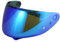 Motorradhelm Visier,Helmvisier für C10,Motorrad Windschutzscheibe Helm Visier passen,Helmlinsenvisier Vollgesichtsanpassung (Chrom Blau)