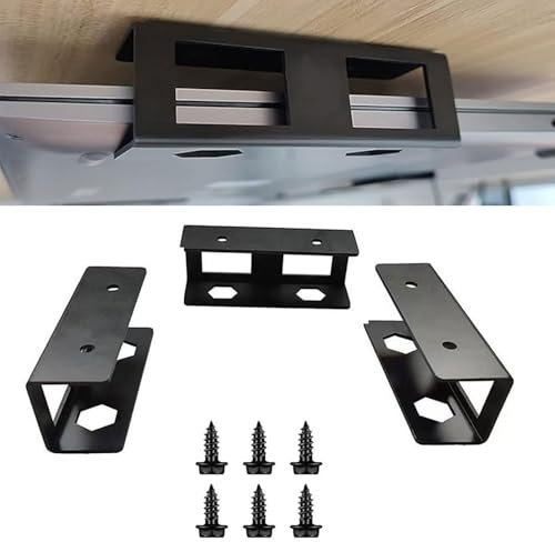 Under Desk Laptop Holders Laptop Organizer Mount Under-Table Notebook Rack with Screws for Laptop, Tablet, Keyboard (1 Set: 3 Holders)