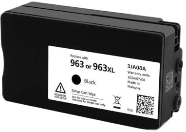 DIWUCXCA Kompatible Tintenpatronen für 963 und 963xl für die Verwendung mit OfficeJet 9010 9012 9015 9016 9018 9019 9020 9025 9026 Drucker(H963XL- 1 Black)