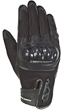 Ixon Rs Rise Air Guanto Est. Pelle/Tessuto U Nero M