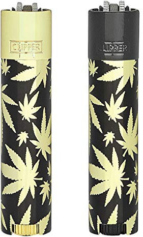 Clipper® Feuerzeug - Metal Flint Leaves - 2er Set