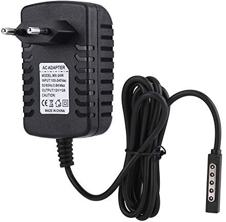 Yeepin Alimentation DC Chargeur de Tablette d'alimentation 12V 2A pour Microsoft Surface RT/RT2 avec Prise US/UK/EU/AU(EU)