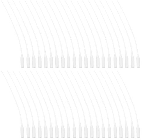 PandaHall Kunststoff-Kleber-Mikrospitzen, 200 x 4.5X5.5 mm Kleber-Extender, Dünn, Präzise, Kleber-Applikator Für CA-Flaschen, Modellboote, Gitarre, Fret Slots, Hobby-Projekte, Labor-Dispensing