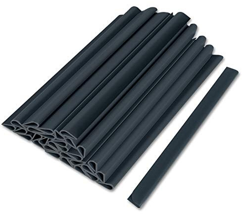 YRHome 50 Stück PVC Befestigungsclips Endclips Klemmschienen Klemmstreifen für PVC Sichtschutzfolie Zaun Sichtschutzstreifen Doppelstabmattenzaun idealer Sichtschutz Gartenzaun Anthrazit