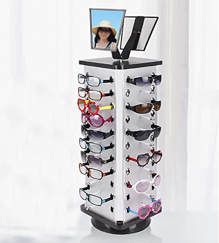 JMYSD Display-Sonnenbrillenhalter, Sonnenbrillenständer, Brillenhalter, 44 Paar, um 360 ° drehbarer Brillenständer für Zuhause oder Brillengeschäft