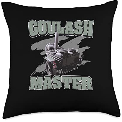 Goulash Cannon Goulash Master Funny Hungary Dish Throw Pillow