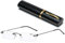Lanomi Mini rahmenlose Lesebrille Blaulichtfilter Schmal Damen Herren Ultraleichte Rechteck Randlos Lesehilfe Klein Brille mit MetallEtui Schwarz 4.0