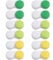 DEWSENSI Contact Lens Case, 12 Pack Empty Cute Contact Lens Cases Box Holder Container for Storage, Travel, Daily Home Use (Green)