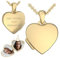 Foto Medaillon Herz Gold hochwertig vergoldet Herzkette Herz Anhänger zum Öffnen mit Kette Herzmedaillon Amulett Fotos Bild Bilder Medailon Medallion Kettenanhänger aufklappbar Schmuckgravur