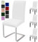 Stuhlhussen 4er Set Stuhlbezüge Moderne Stretch Stuhlhussen Universal Husse Abnehmbare Stuhlbezug Waschbarer Abdeckung Esszimmer Dekoration Spannbezug,für Hotel und Hochzeit Partys(4er Set, Weiß)-C