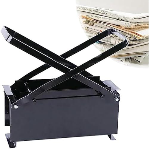Briqueta de papel para hacer briquetas, herramienta de reciclaje de ahorro de energía para periódicos, revistas, cartón, gran durabilidad y amplia aplicación