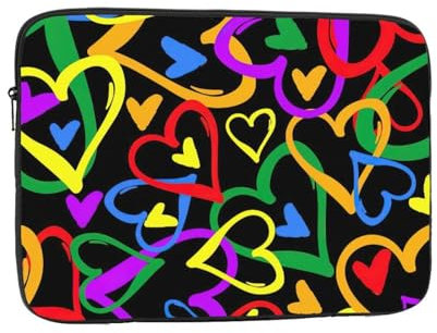Gay Pride Rainbow Print Laptop Bag Collection Protective,Inner Bag Briefcases for Laptops Portable Bag Work
