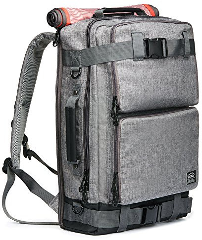KAUKKO Laptop Rucksäcke 17 Zoll, Multifunktions Rucksack Damen Herren Schulrucksack Lässig Stylisch Backpack für Outdoor Reisen Wandern Camping Bergsteigen Fit für 15,6 Laptop (Grau)
