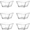 LAV 6tlg Glasschalen Schalen 300ml Dessertgläser, Joghurtbereiter, Dessertschalen Glas, Snackschale, Servierschale, Salatschüssel Glas, Schüssel, Fingerfood Zubehör