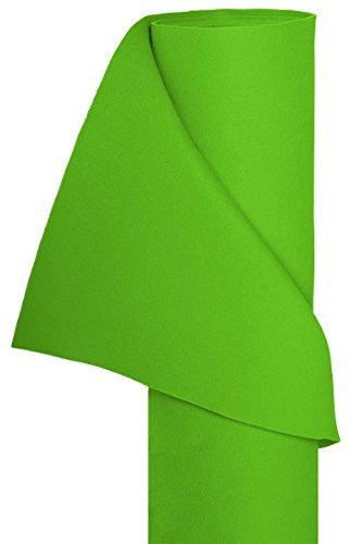 HaGa® Filz Bastelfilz Filzstoff Dekostoff Filzwolle 1,5m Br (Meterware) hellgrün - flexibel - einfache verarbeitung - sehr stabil