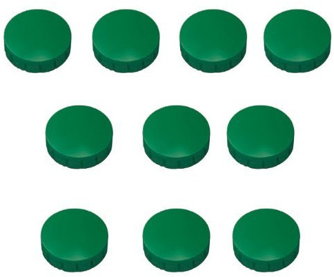 30x Magnete, Grau Ø 24mm, Haftmagnete für Whiteboard, Kühlschrankmagnet, Magnettafel, Magnetwand, Magnet Rund (Grün | 30 Stück, 24)