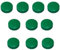30x Magnete, Grau Ø 24mm, Haftmagnete für Whiteboard, Kühlschrankmagnet, Magnettafel, Magnetwand, Magnet Rund (Grün | 30 Stück, 24)