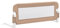 vidaXL Bettschutzgitter Bettgitter Kinderbettgitter Babybettgitter Rausfallschutz Kinder Baby Kleinkind Gitter Kinderbett Taupe 102x42cm Polyester