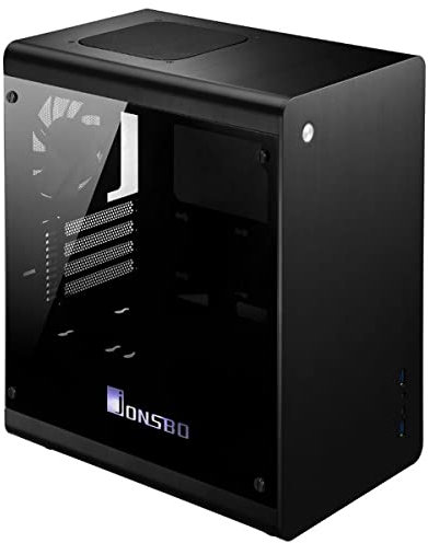 Jonsbo RM3 Pc Case Micro ATX, PC Case, Computer Case Vetro Temperato, Mini Computer Case Matx, Torre Vuoto Nero