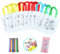 Heatigo Kinder Stoffbeutel Set,24 Stück Non-Woven Tasche Zum Bemalen & 12 Farbe Buntstifte für Kindergeburtstag DIY Graffiti Taschen Ideal für Geburtstagsfeier Geschenke Schulen Kindergarten