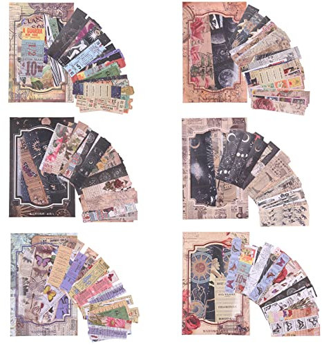 240 Pezzi Adesivi Decorativi Scrapbooking, Infeelme Vintage Adesivi a Strisce Retrò per Bullet Journal Diario, Pianificatore, Agenda, Calendario