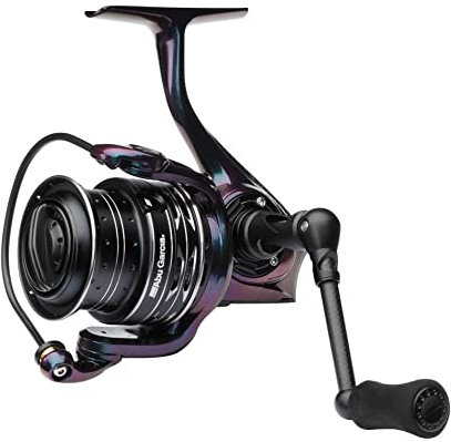Abu Garcia Spike Spinnrolle Angelrolle Leicht und Stark Spinnrollen Raubfischangeln Barsch Zander Unisex Grün/Lila/Schwarz 2000S