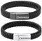 VCCWYQK Urnen-Armband für Asche für Männer und Frauen, Andenken, Gedenkstulpe, Armreif, geflochtenes Leder-Armband (Z-Anpassen)