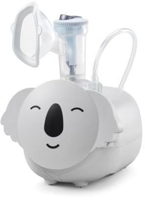 Flaem, Koala, Aerosol Veloce, Efficace e Divertente, Macchina Aerosol Adulti e Bambini Certificata, con Ampolla a 2 Velocità, Comode Mascherine Soft Touch e Filtro dell'Aria, Made in Italy