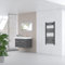 Acezanble 1200x400 Straight Central Heating Towel Rail Bathroom Heated Rad Radiator Black