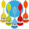 Anpro 5PCS Infuseurs Thé Silicones, Boule à Thé En Acier Inox Filtre à Thé Diffuseur à Thé Avec Soucoupes et 1PCS Tapis de Tasse