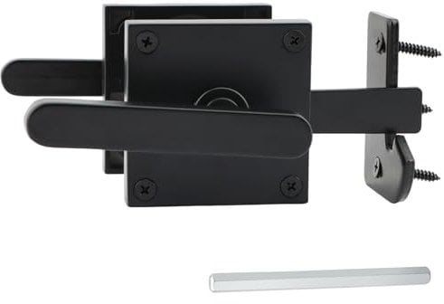 Heavy Duty Gate Latch for Wooden Fence – Right Hand Inswing, Self-Locking & Fasteners | Outdoor Security for Homeowners, Ideal for Pool/Backyard/Garden