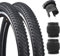 ZUKKA Pack de 2 neumáticos de bicicleta de 26 x 2.125 pulgadas, neumáticos plegables de repuesto para BMX MTB bicicleta eléctrica, color negro
