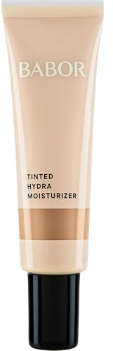 BABOR MAKE UP Tinted Hydra Moisturizer, getönte Feuchtigkeitscreme, BB Cream, mit feuchtigkeitsspendendem Serum, leichte Deckkraft, 30 ml