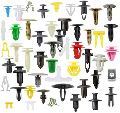 Republe 100Pcs Caso di miscelazione Clip Universal Car Fender paraurti in plastica Arredamento Auto Plastic Fastener (100 Pezzi)