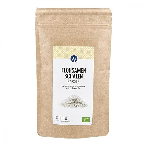 Flohsamenschalen 500 mg Bio Kapseln 180 stk