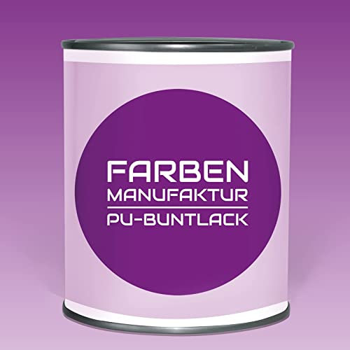 Polyment GmbH Vernis coloré PU renforcé - Peinture de rénovation - Vernis acrylique RAL satiné brillant - 2 litres - RAL 5020 - Bleu océan