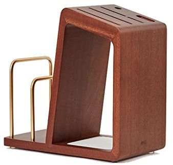 Lzxruier Cutlery Holder Drainer Knife Rack Kitchen Rack Supplies Cutting Board Cutting Board Rack Integrated Knife Storage Rack Solid Wood Multi-functional Kitchen Knife Rack Utensil Holders