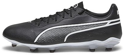 PUMA Unisex King Pro Fg/Ag Soccer Shoe, Black White, 43 EU