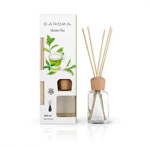 Duftdiffuser Lufterfrischer D-aroma Reed Diffuser 100ml Grüner Tee